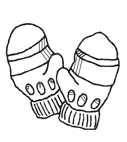 Розмальовка рукавички