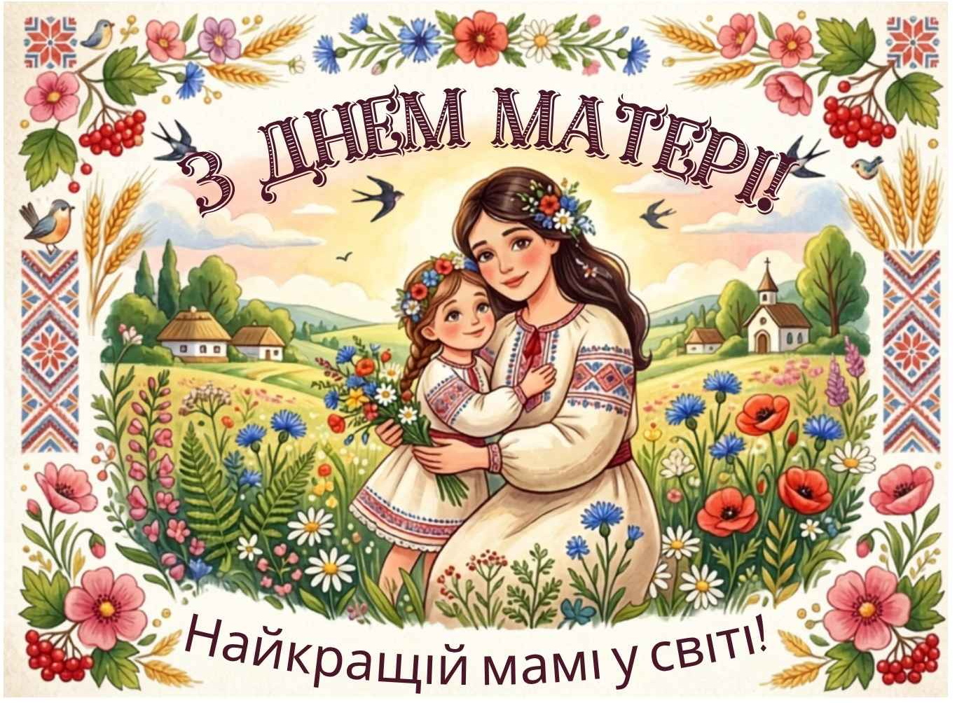 Привітання з днем матері