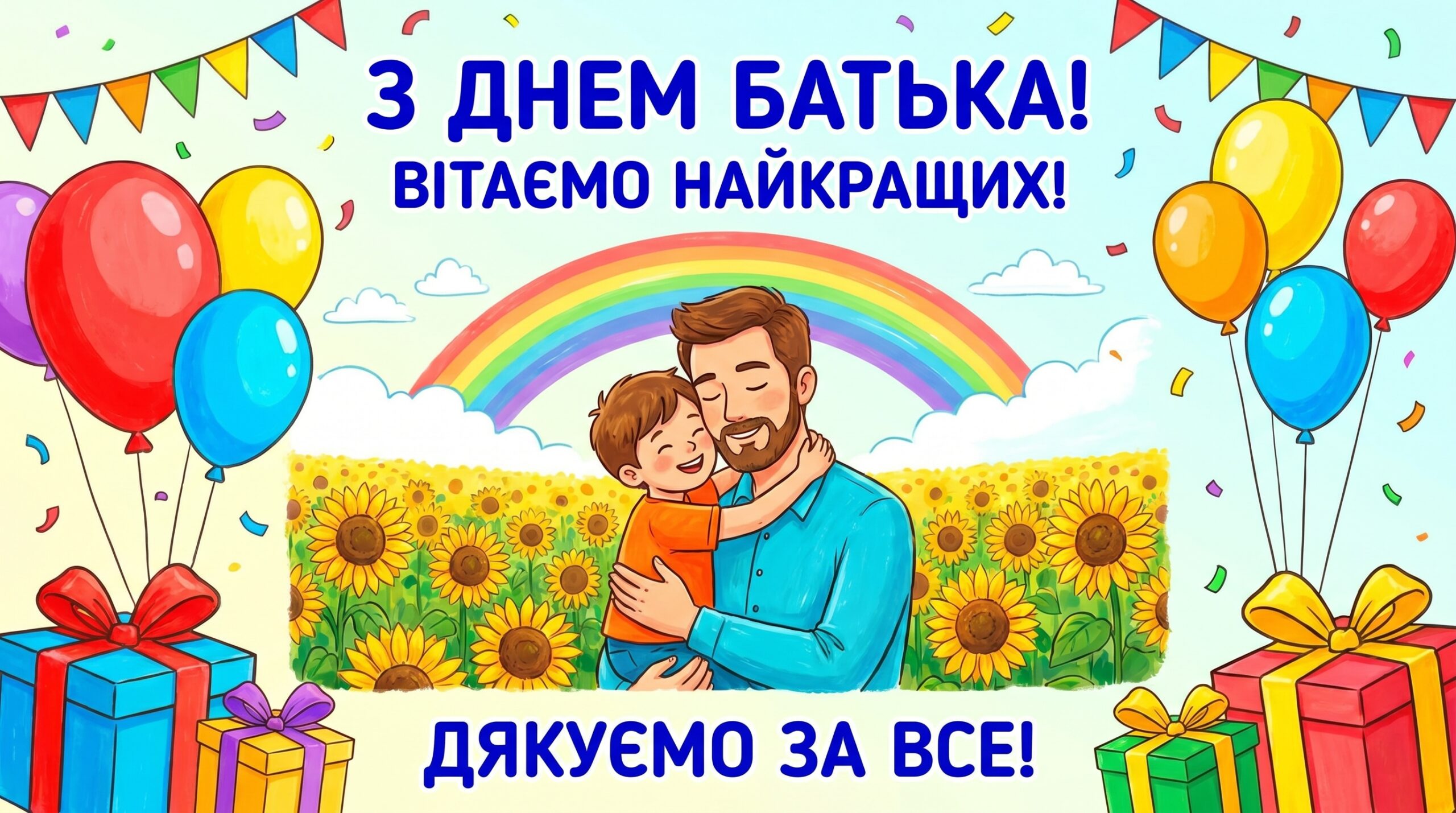 День батька: історія свята, розмальовки для друку та вітання den batka3 scaled