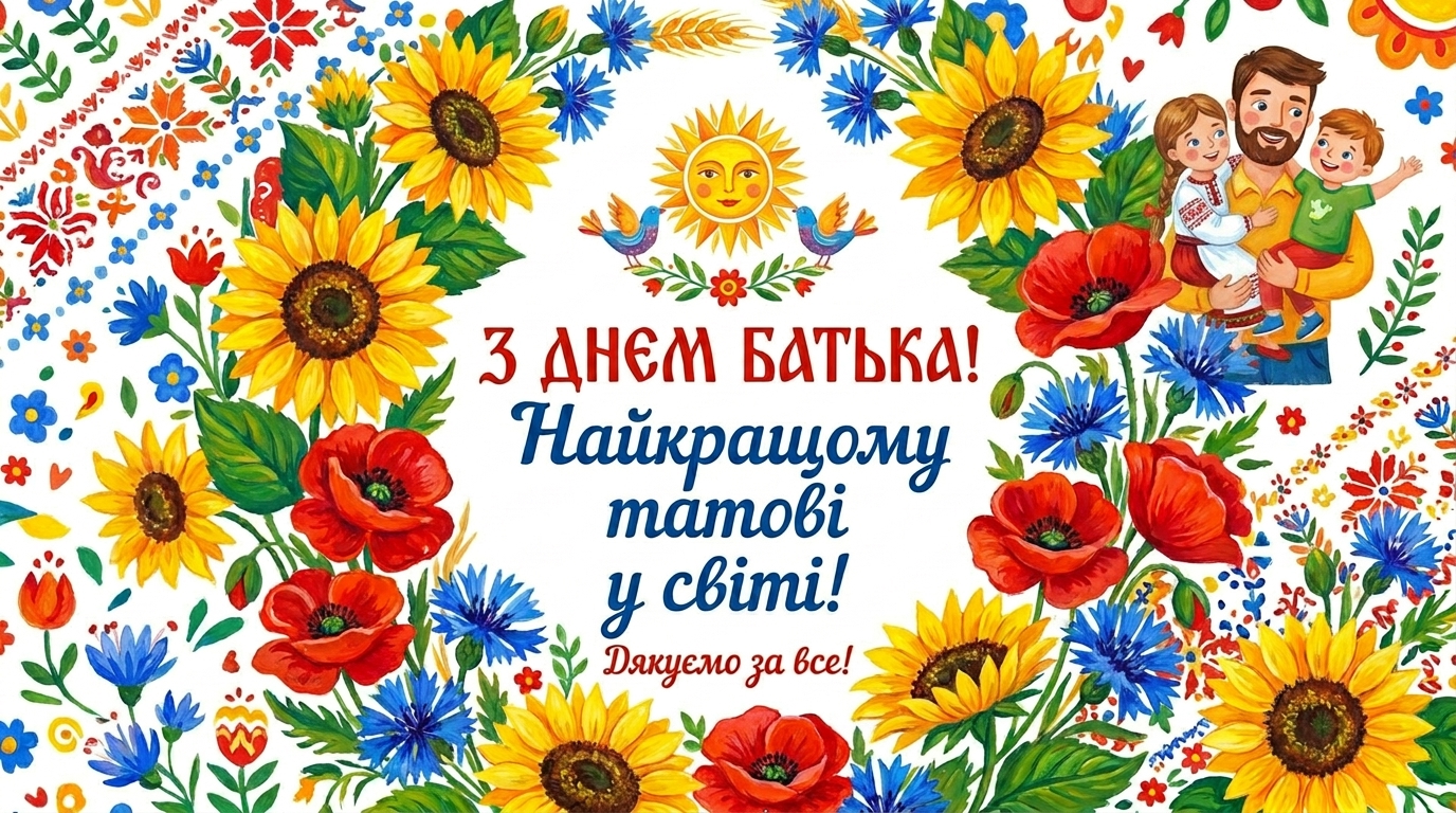 День батька: історія свята, розмальовки для друку та вітання den batka6