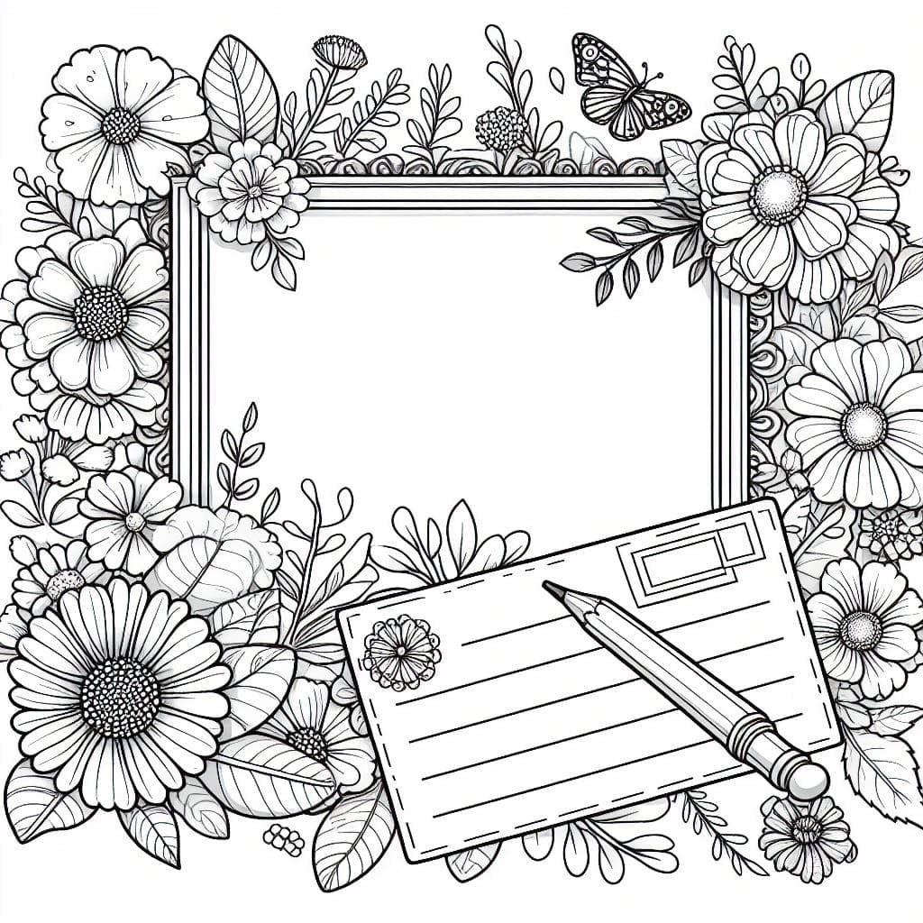 Детальніше про статтю Розмальовка рамка з квітами “Розмалюй і підпиши”