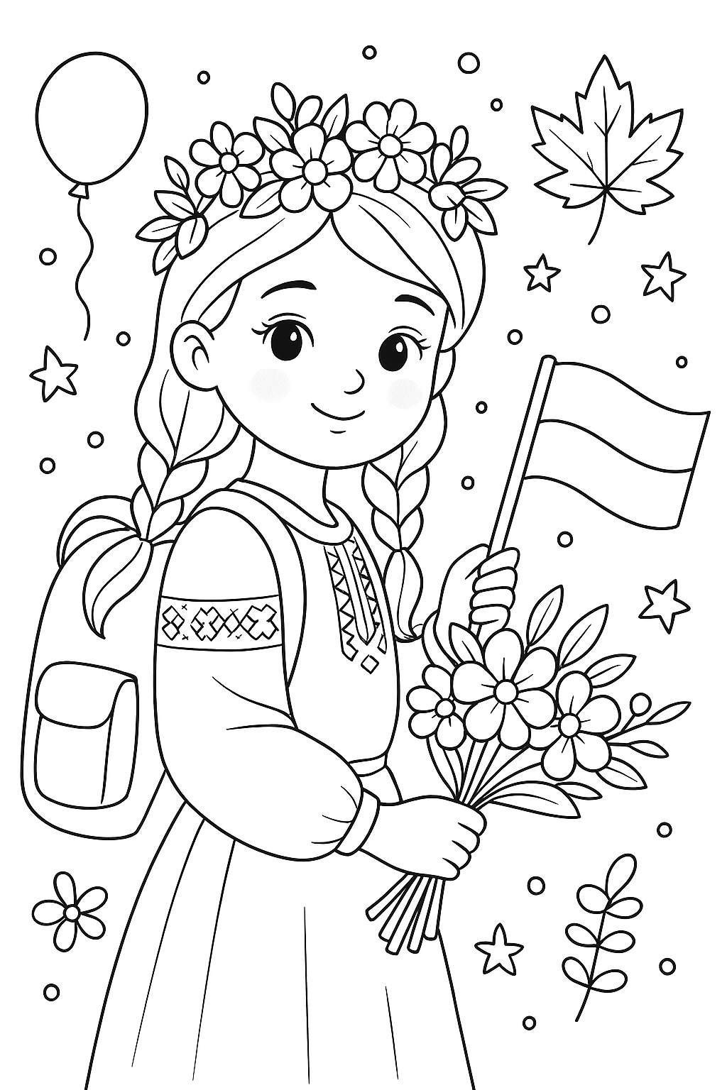 Детальніше про статтю 10 розмальовок до Дня знань (1 вересня)