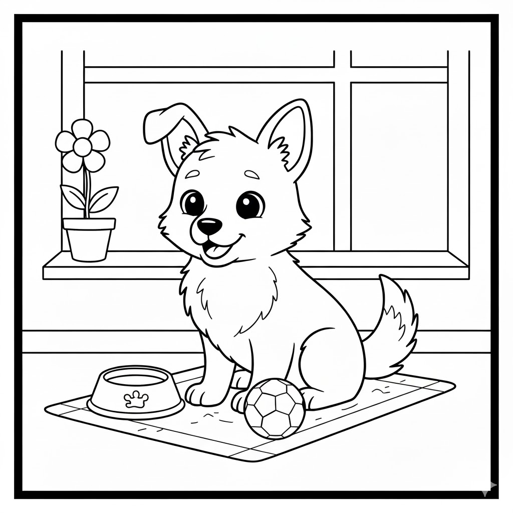 Детальніше про статтю Прочитай і розмалюй – песик Рекс