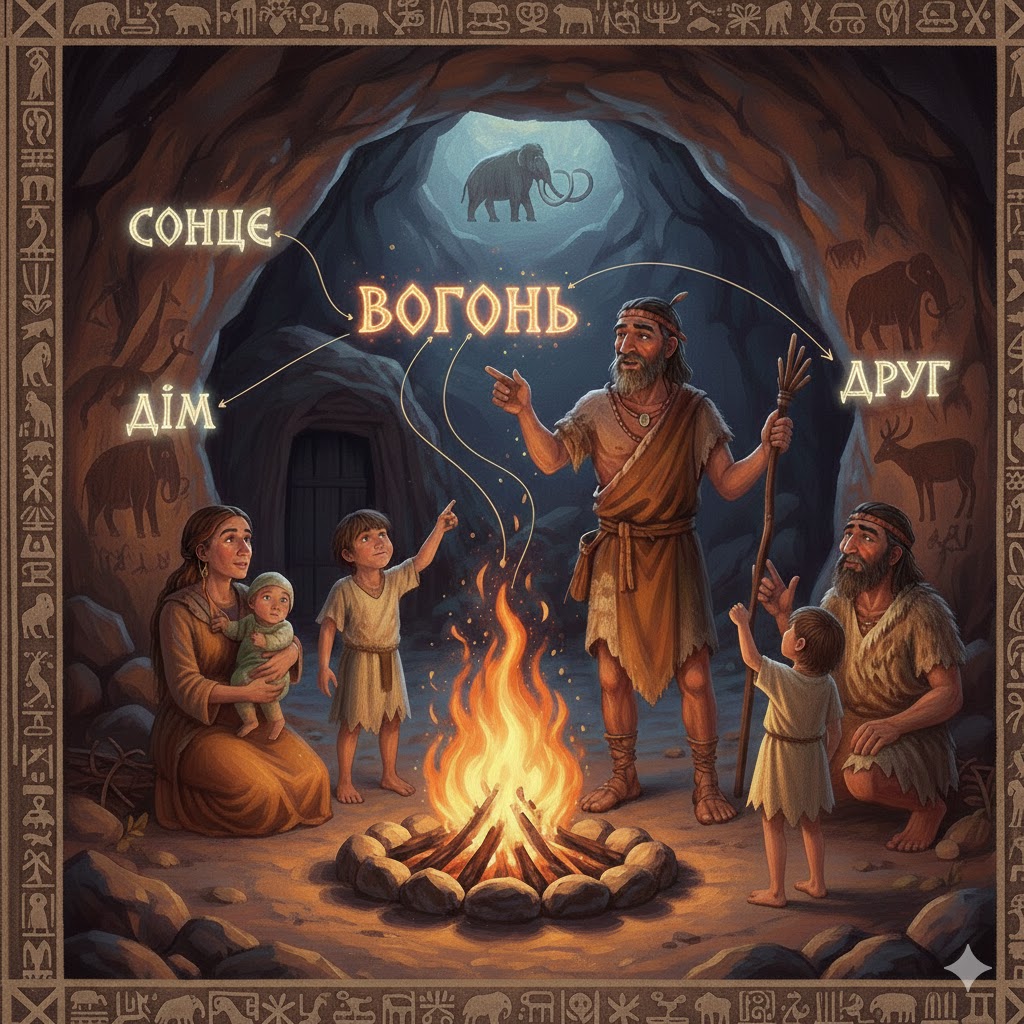 Детальніше про статтю Казка про Найстарші Слова (іменники)