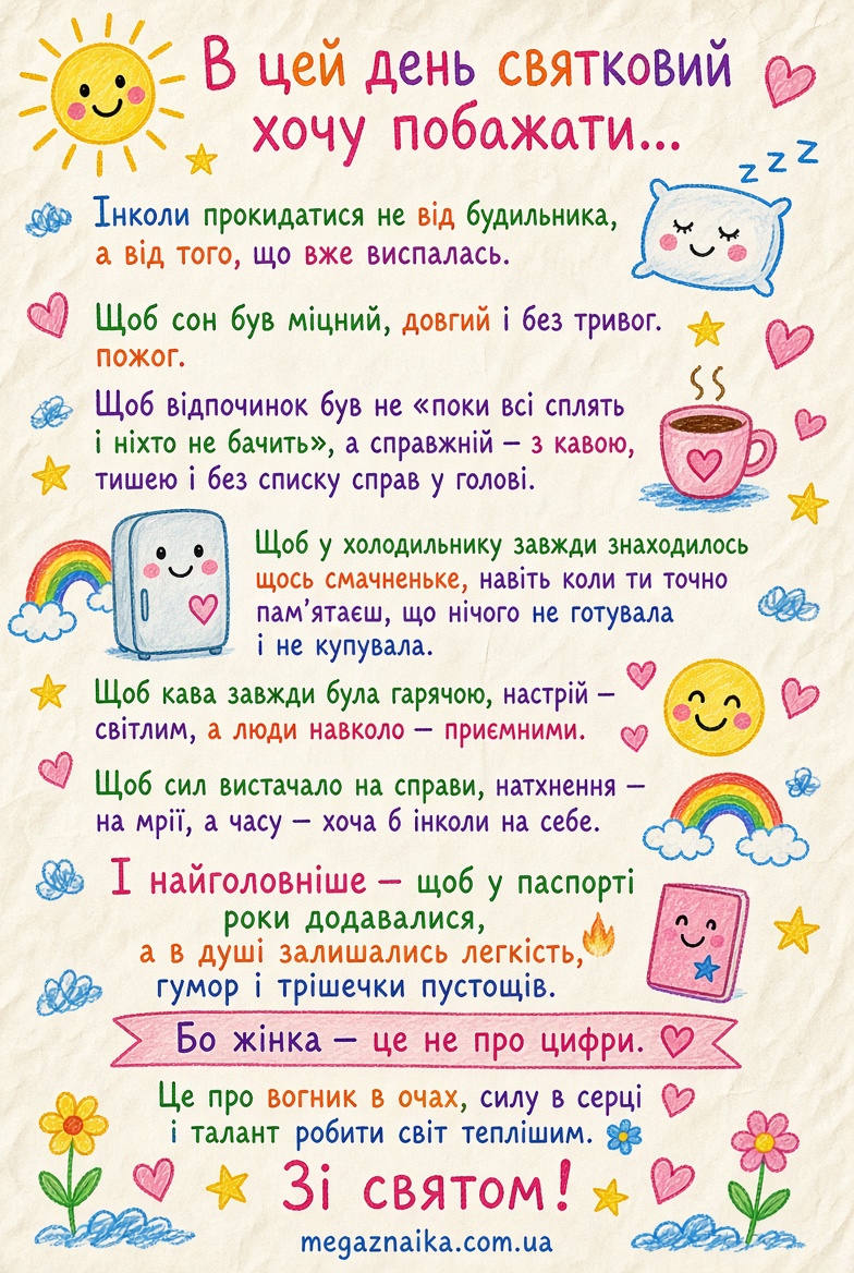 Привітання для жінки