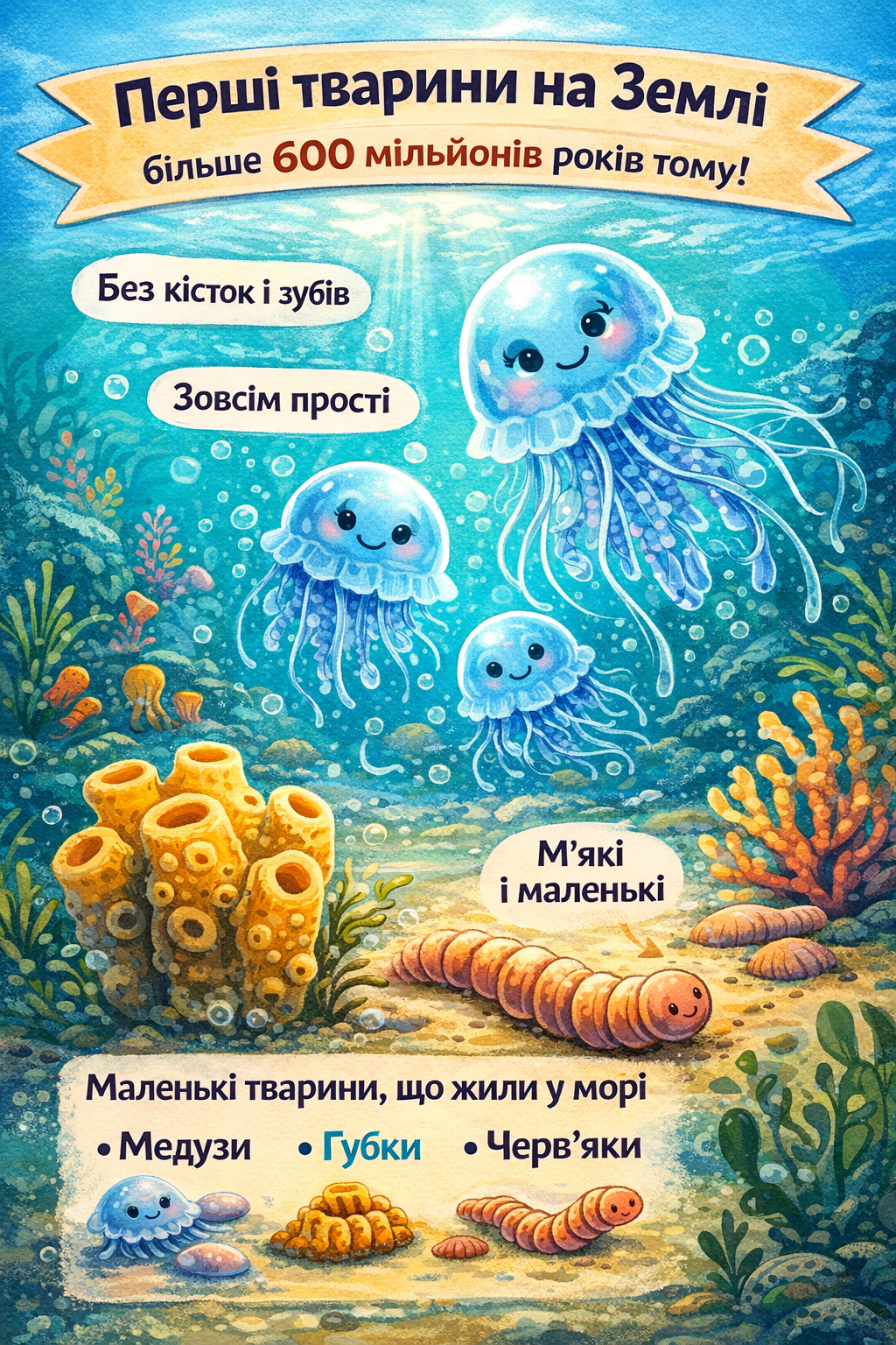 Детальніше про статтю Дивовижний світ перших тварин на Землі