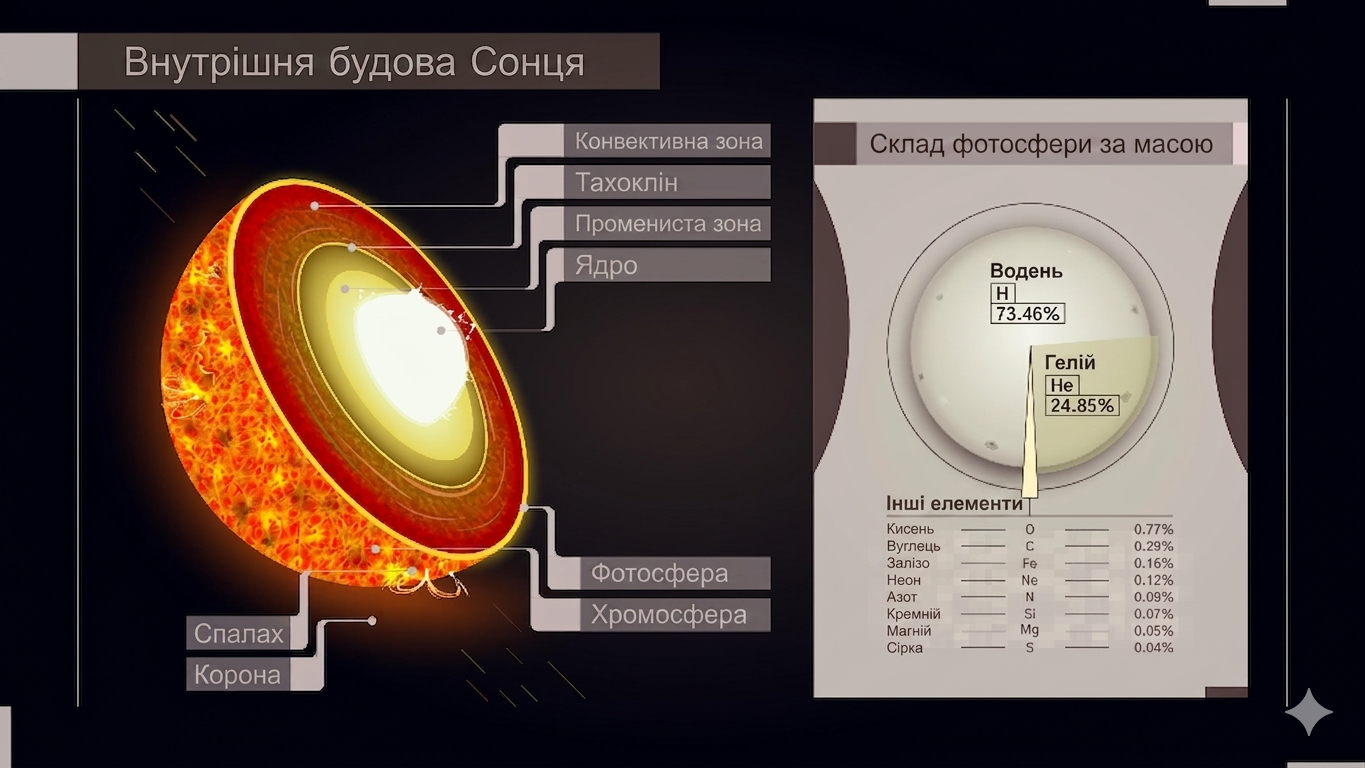 Внутрішня будова сонця