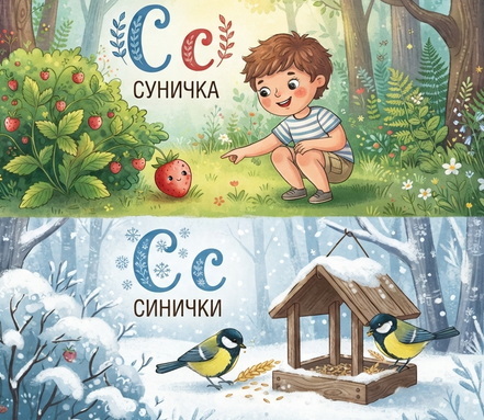 Сунички і синички (вірш). Катерина Дишкант