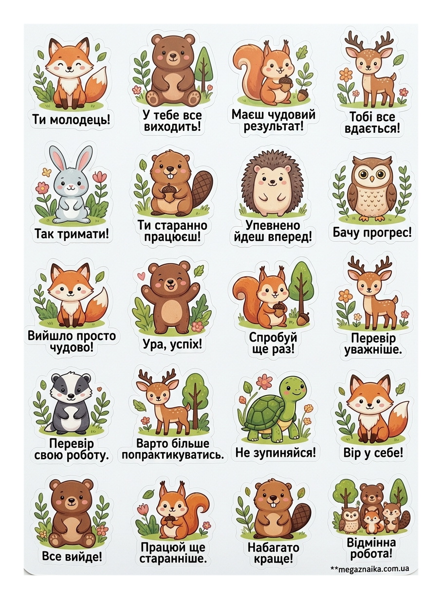 Мотиваційні наліпки НУШ