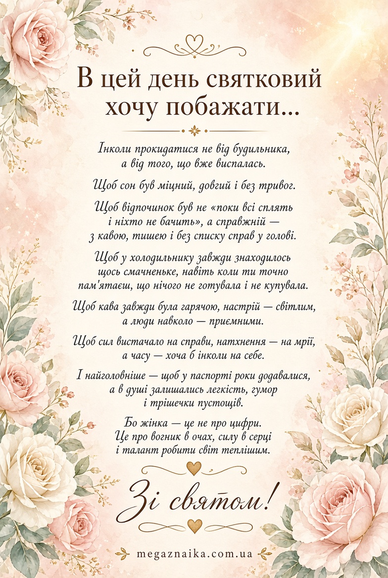 Привітання для найкращої жінки